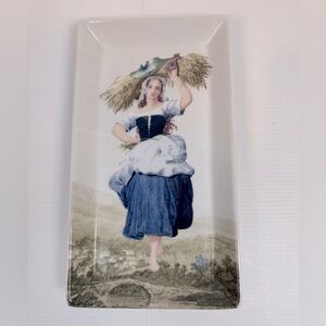 Fringe Studio Decorative Ceramic Porcelain Plate Server MARKED